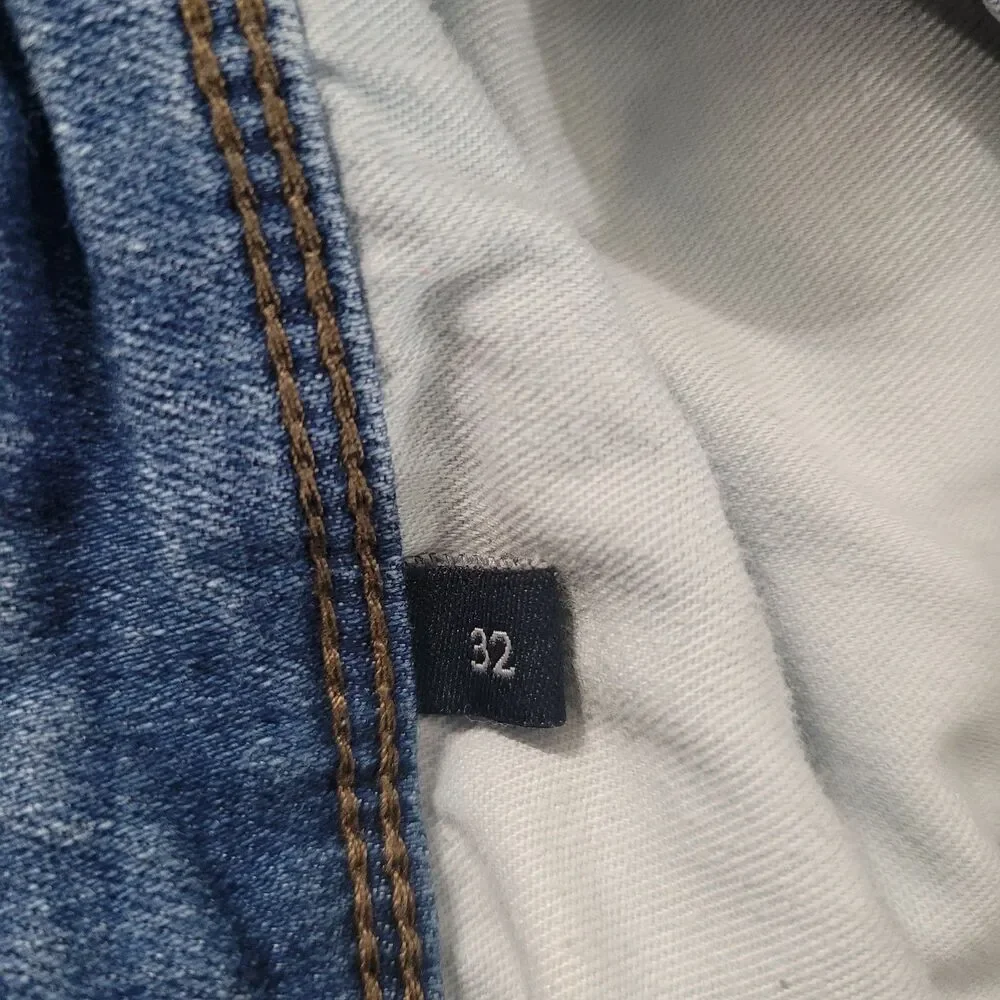 Fat Face Men's Slim Straight Denim Jeans 32x29 Classic Blue Wash